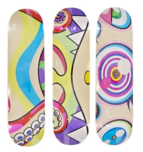 Takashi Murakami Octopus Skateboard Deck Set