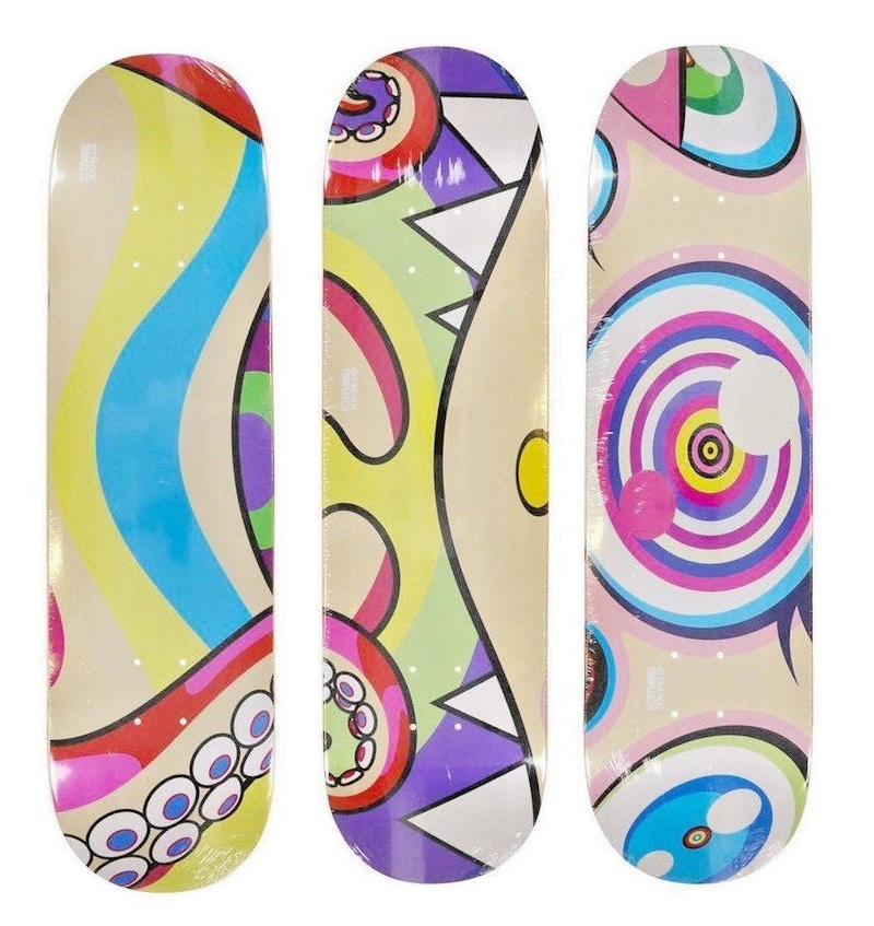 Takashi Murakami Octopus Skateboard Deck Set