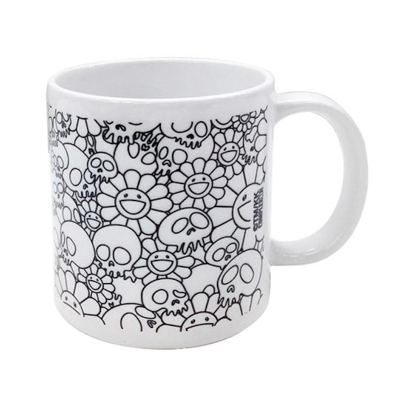 Takashi Murakami Skull & Flower Mug