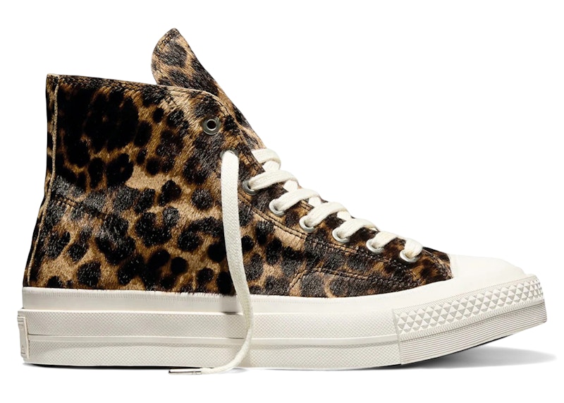 Converse Chuck Taylor All Star First String High Pony Hair Leopard Print Wit