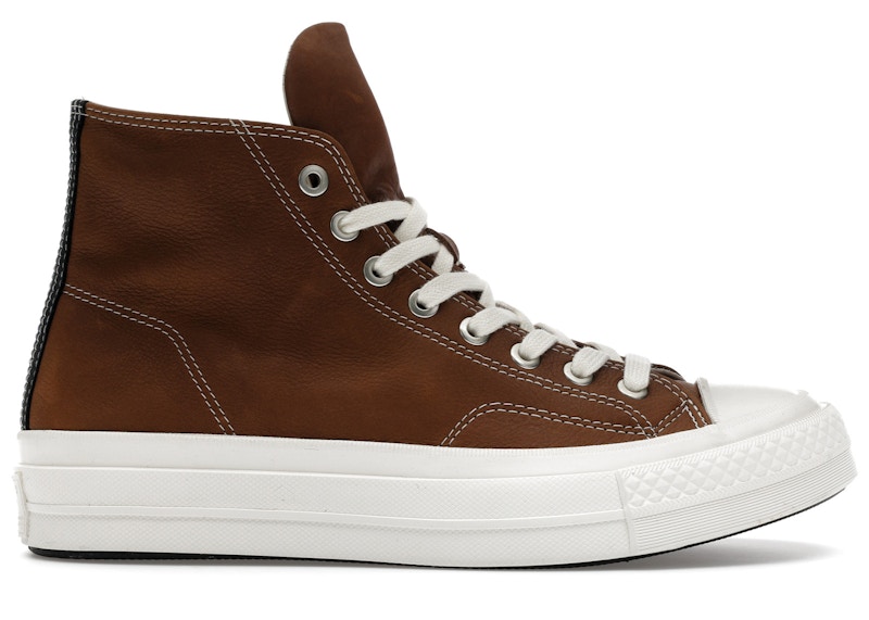 Converse Chuck Taylor All Star First String High Premium Leather Chestnut Zwart