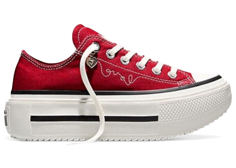 Converse Chuck Taylor All Star Lift Double Stack Platform Valentine’s Day Zwart