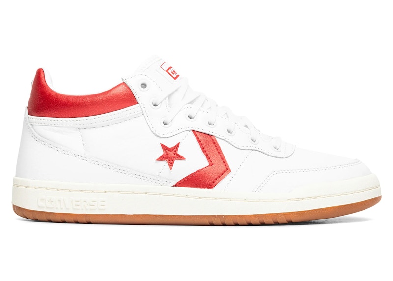 Converse Fastbreak Pro Leather Mid Metallic Rood