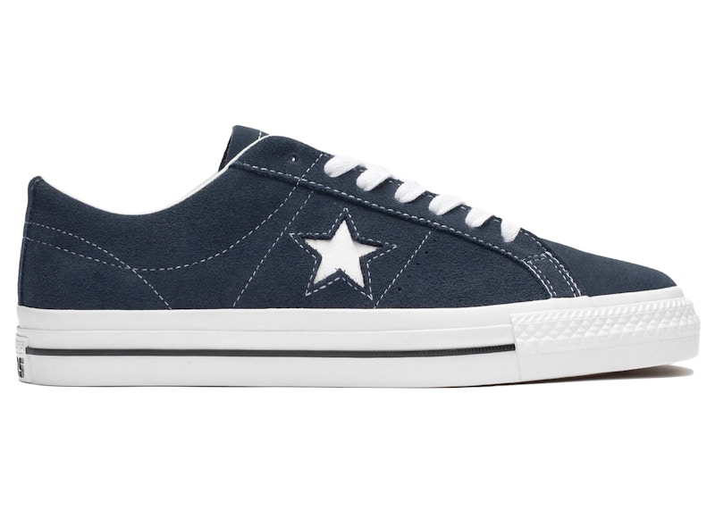 Converse One Star Pro Ox Marineblauw