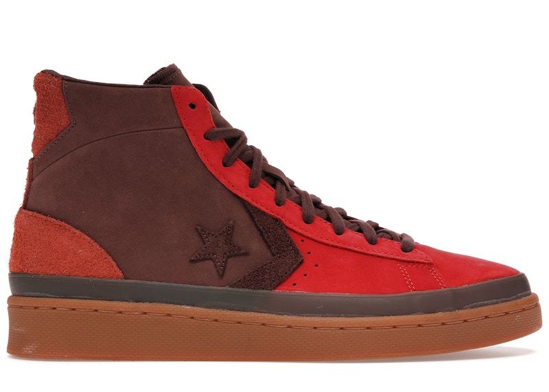 Converse Pro Leather 2000s Pack Bison Fiery Scarlet/deep Mahogany