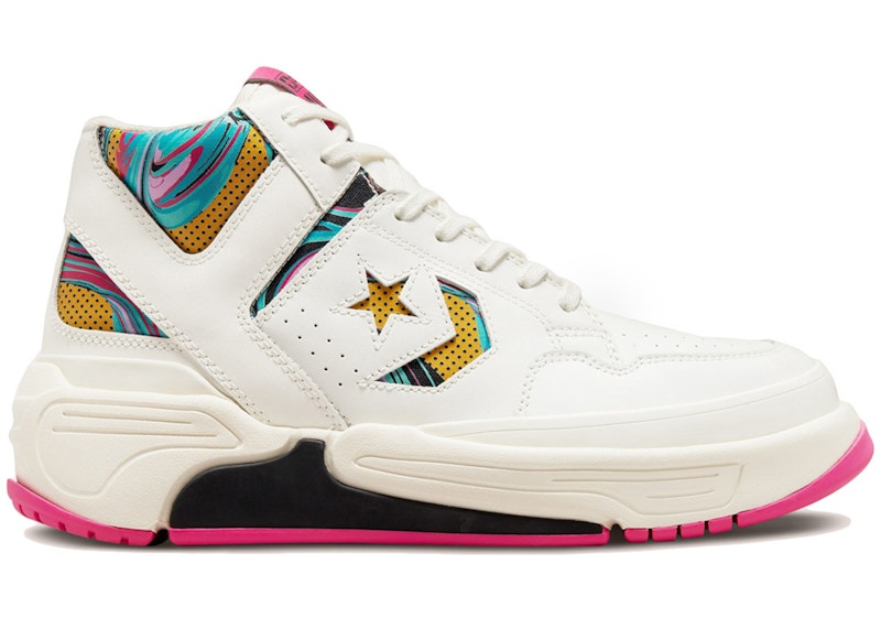 Converse Weapon CX Mid Throwback Craft Marbled Zwart