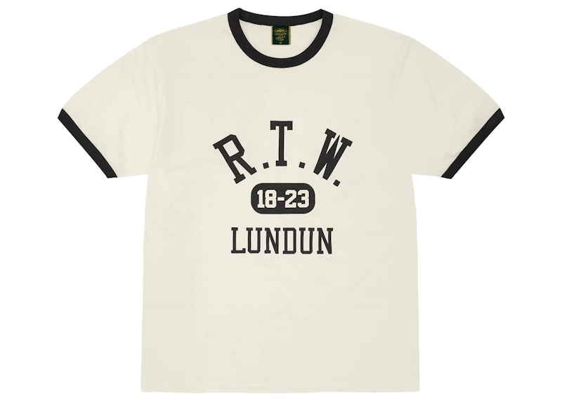 Corteiz College Ringer T-Shirt Off Creme