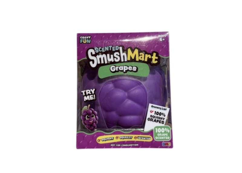 Crazy Fun Smush Mart Grape Squishy Fidget Toy