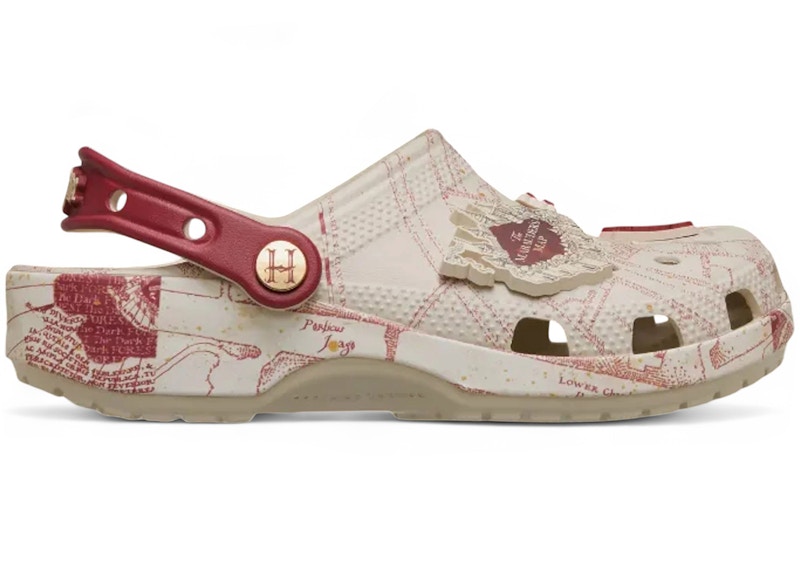 Crocs Classic Clog Harry Potter Marauder’s Map Beige