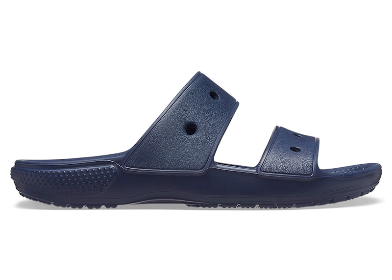 Crocs Classic Double Band Slide Sandals Blauw