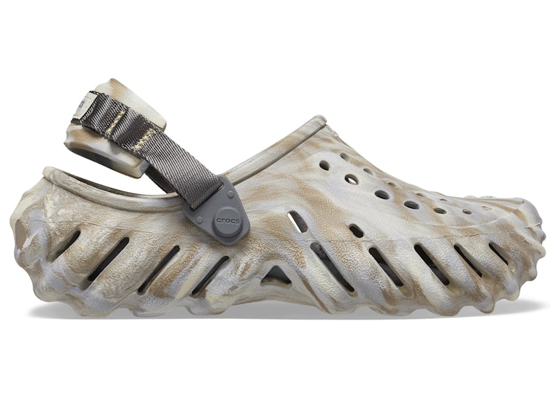Crocs Echo Clog Marbled Bone Multi Multicolor