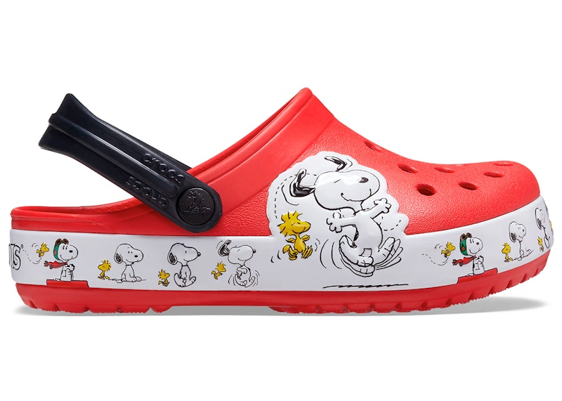 Crocs Fun Lab Clog Peanuts Snoopy Woodstock Flames