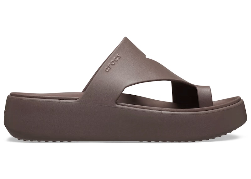 Crocs Getaway Platform Toe Loop Flip Truffle