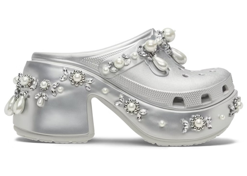 Crocs Siren Clog Simone Rocha Spiked Zilver