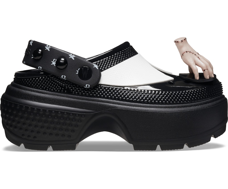 Crocs Stomp Clog Wednesday Addams Zwart