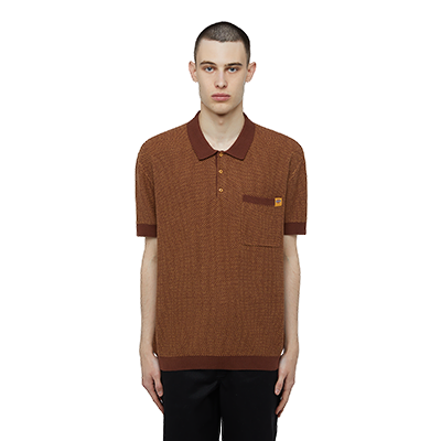 Dickies Rocky Knit Polo SS Oak Buff