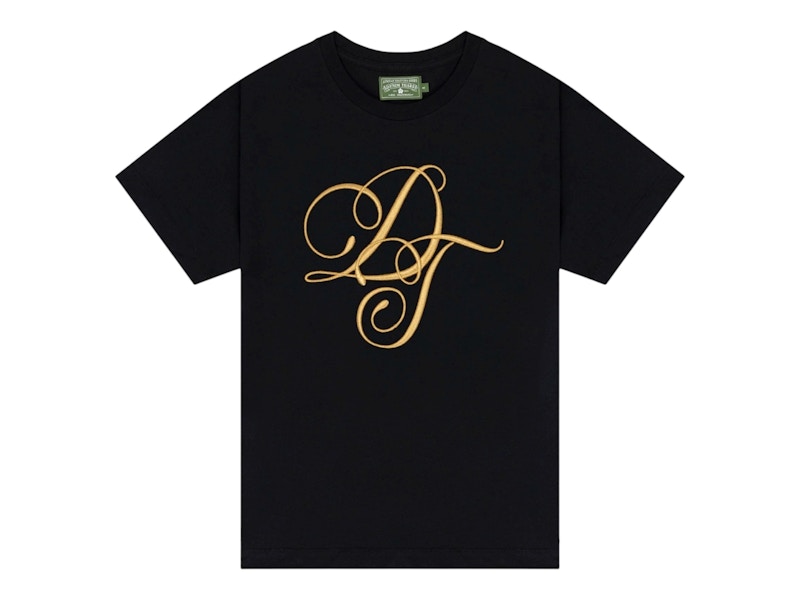 Tears DT Metallic Script Tee Zwart