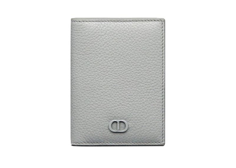 Dior CD Icon Bi-Fold Card Holder Grijs