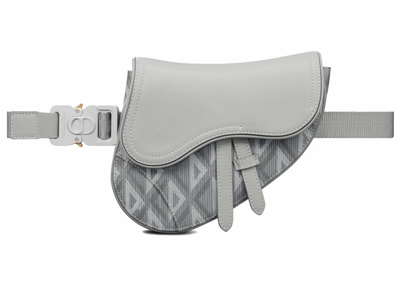 Dior Mini Saddle Bag Grijs