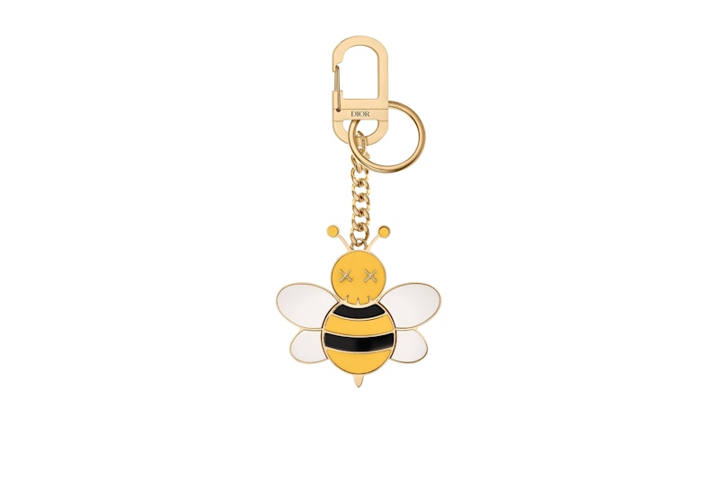 Dior x Kaws Bee Key Ring Geel