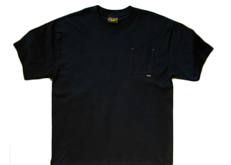 drew house basic ss pocket tee Zwart
