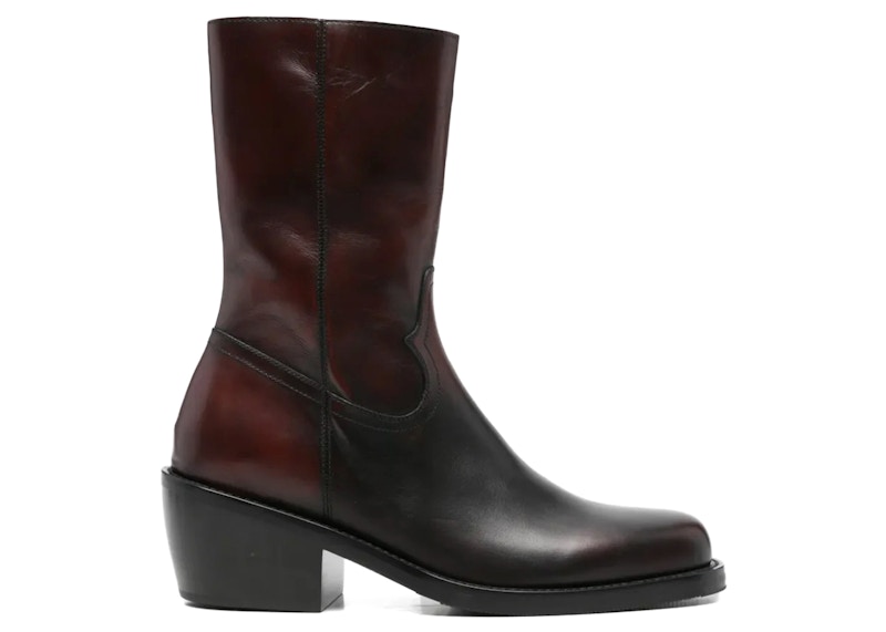 Dries Van Noten Leather Boot Tan