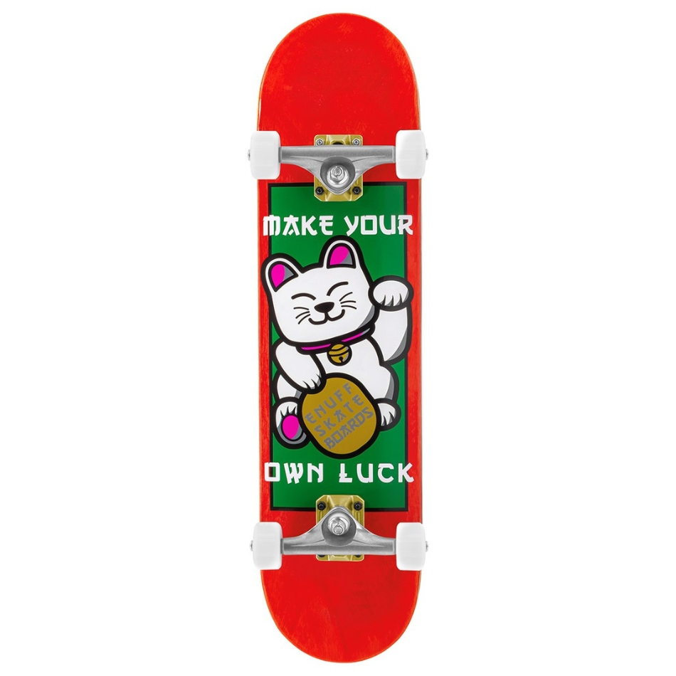 Enuff – Lucky Cat 8.0″ – Skateboard Complete – Rood