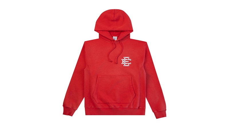 Eric Emanuel EE Basic/Core Studded Hoodie Rood