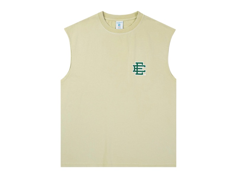 Eric Emanuel EE Basic Cutoff Tank Washed Lint Groen
