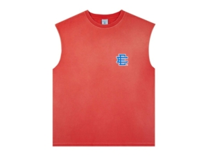 Eric Emanuel EE Basic Cutoff Tank Washed Blauw