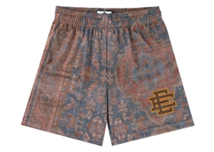 Eric Emanuel EE Basic Rug Print Short Tan Rood
