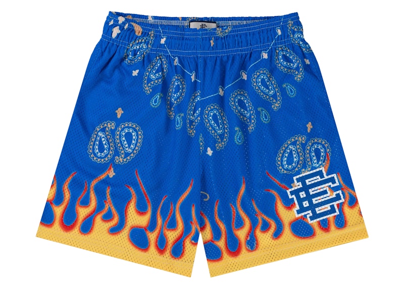 Eric Emanuel EE Basic Short Paisley Flame Blauw
