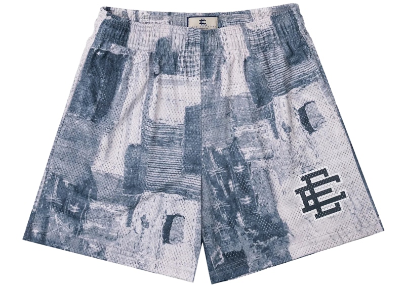 Eric Emanuel EE Basic Short Boro Patchwork Grijs