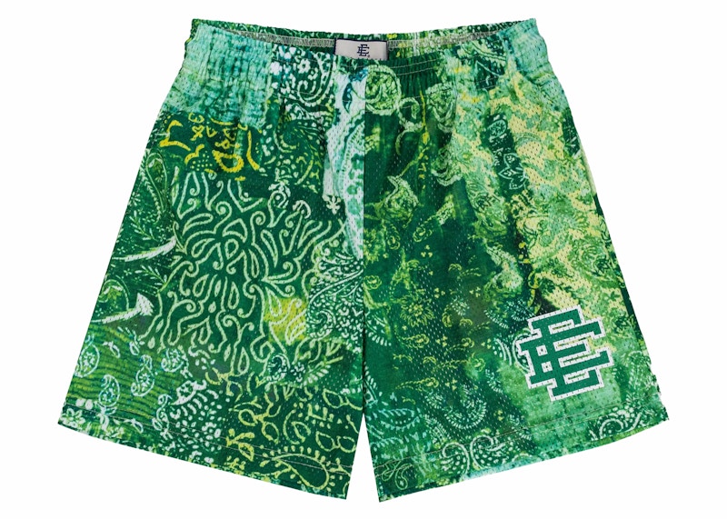 Eric Emanuel EE Basic Short Neon Paisley Groen