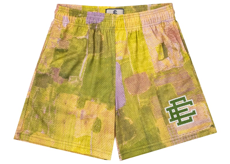 Eric Emanuel EE Basic Short Boro Patchwork Geel