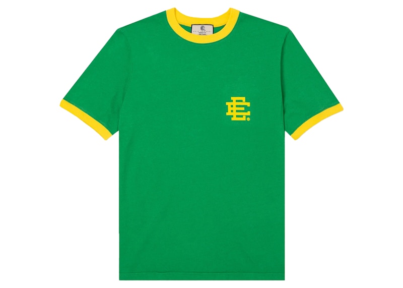 Eric Emanuel EE Ringer T-shirt Kelly Groen