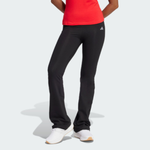 Essentials Small Logo Flared Legging Zwart