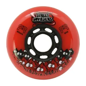 FR – 80mm Street Invaders 4-pack – Skate Wielen – Rood