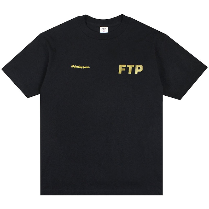 FTP 10 Year Logo Tee Zwart
