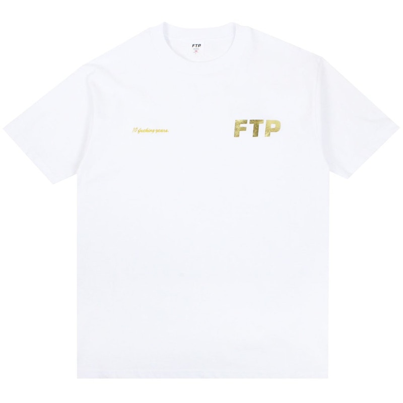 FTP 10 Year Logo Tee Wit