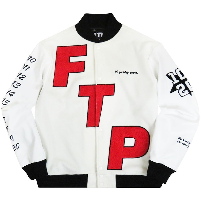 FTP 10 Year Varsity Jacket Wit