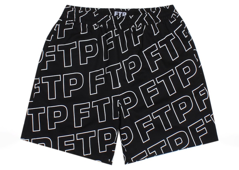 FTP All Over Outline Logo Short Zwart