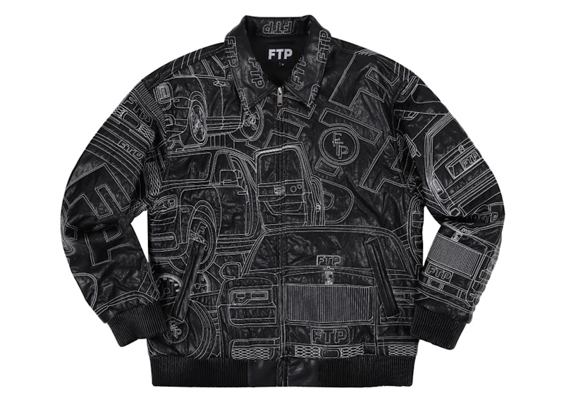 FTP Big Body Leather Jacket Zwart