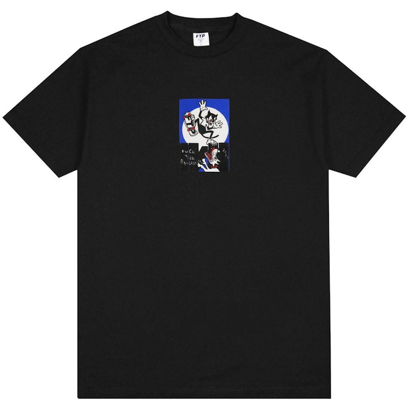 FTP Cats Tee Zwart
