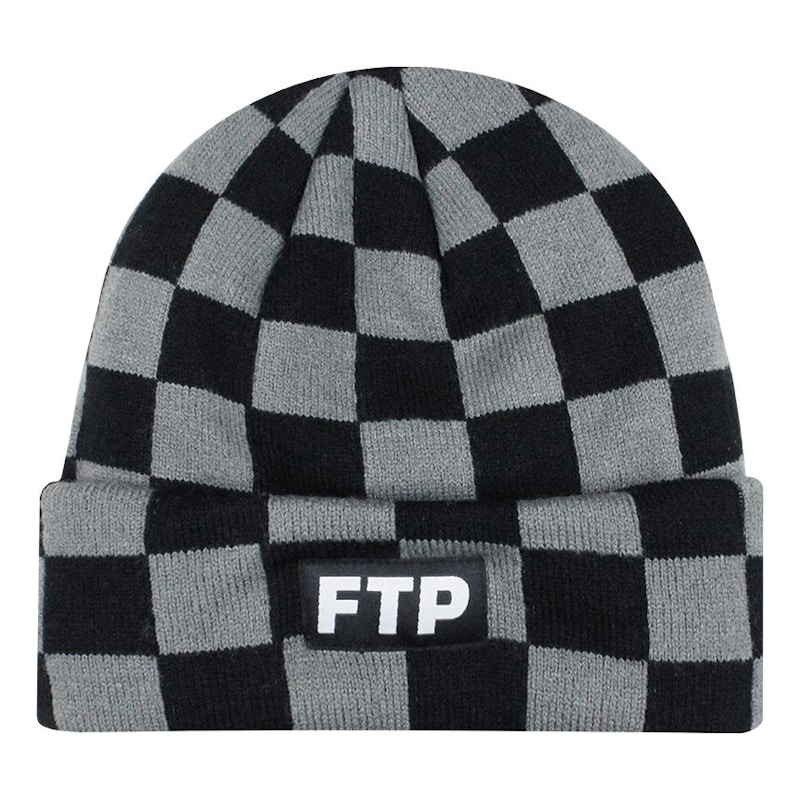 FTP Checkered Logo Beanie Zwart