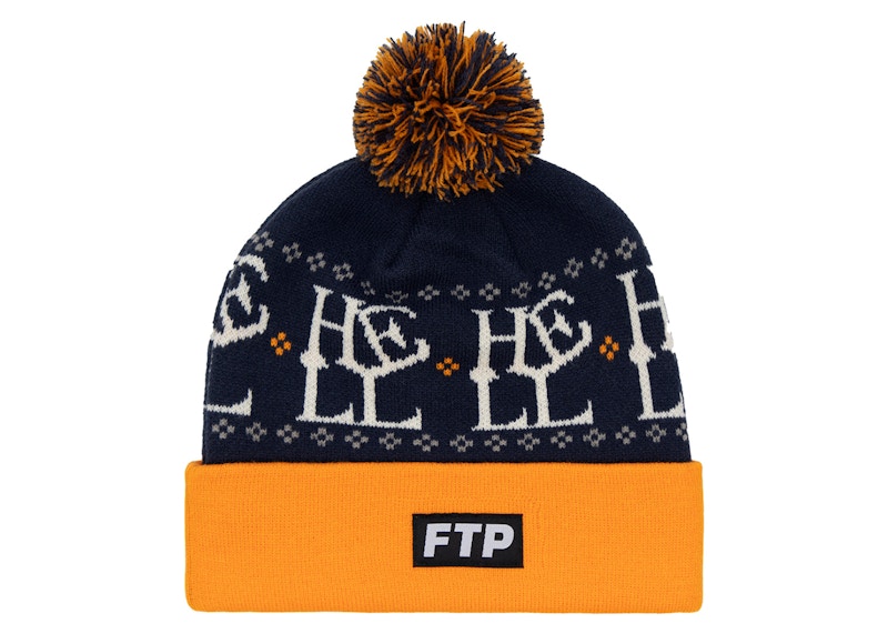 FTP Hell Pom Beanie Blauw