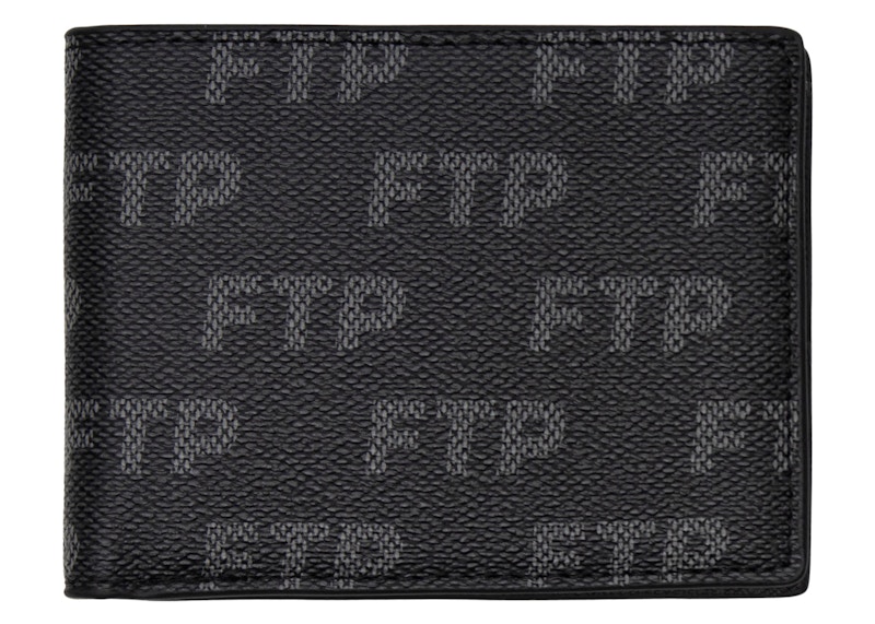 FTP Logo Repete Wallet Zwart
