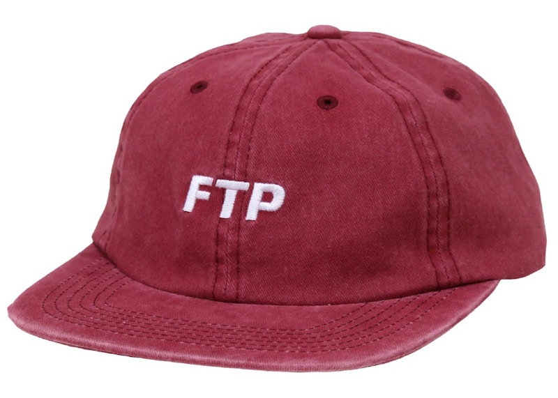 FTP Overdyed Logo 6-Panel Burgundy Rood