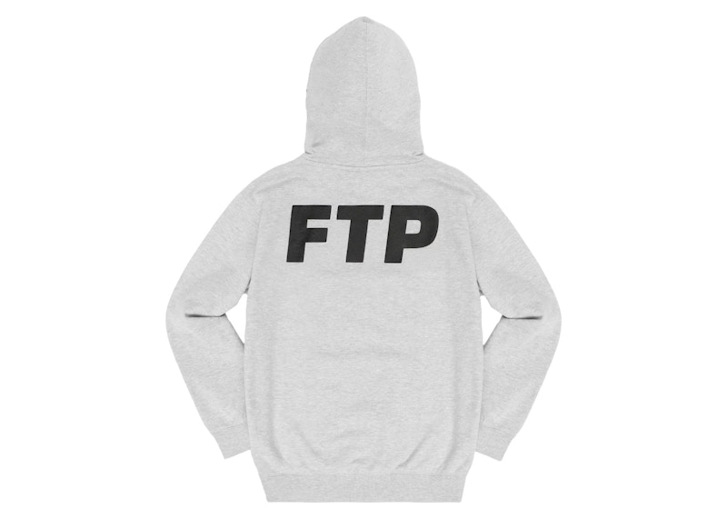 FTP Puff Print Logo Pullover Heather Grijs