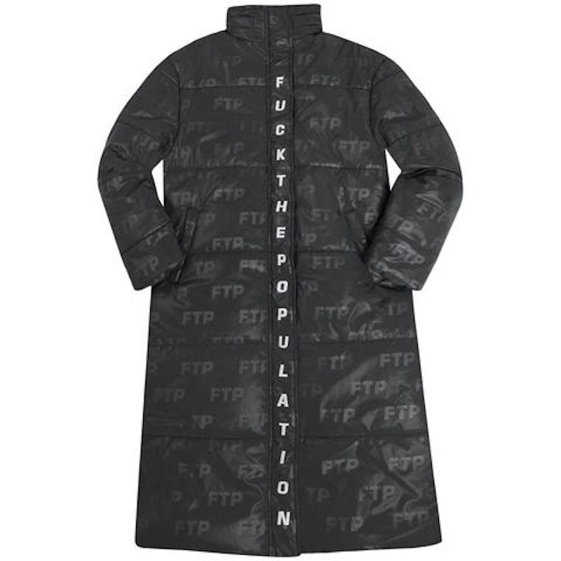 FTP Reflective Trench Coat Zwart